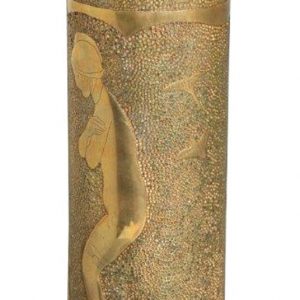 A grenade shell in the shape of a vase with the inscription Monastir 1917-1918 (A gift from Aleksandar Trpenov)